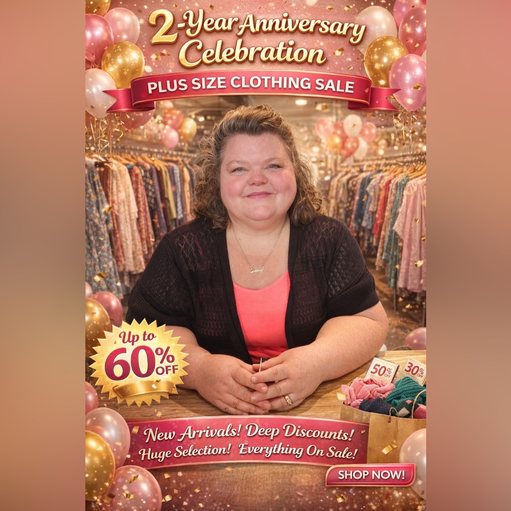 LIKE for a reminder of my 2-year Plus Size Clothing Blowout!! - Picture 1 of 10